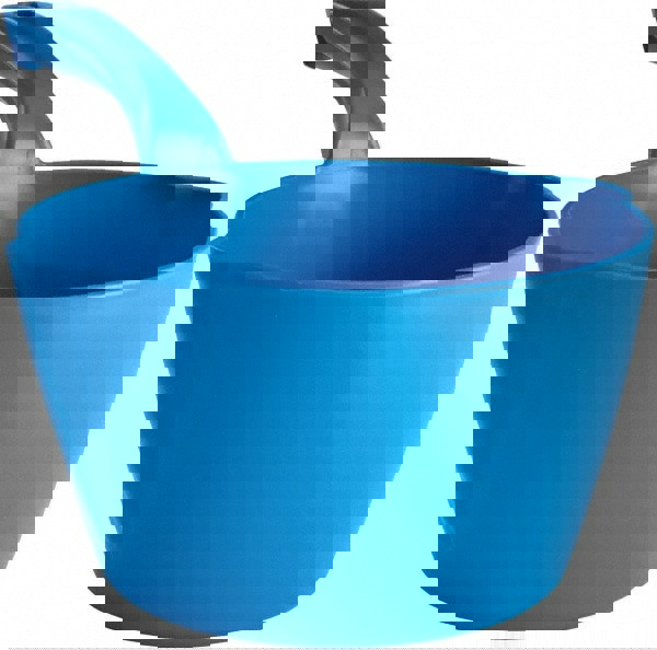 64 oz Blue Polypropylene Round Bottom Scoop