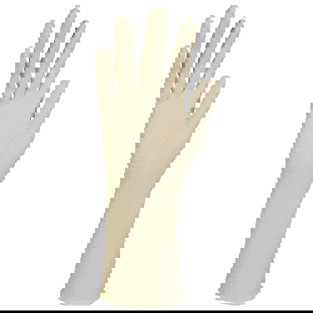 Disposable Gloves: 8.66 mil Thick, Latex, Cleanroom Grade