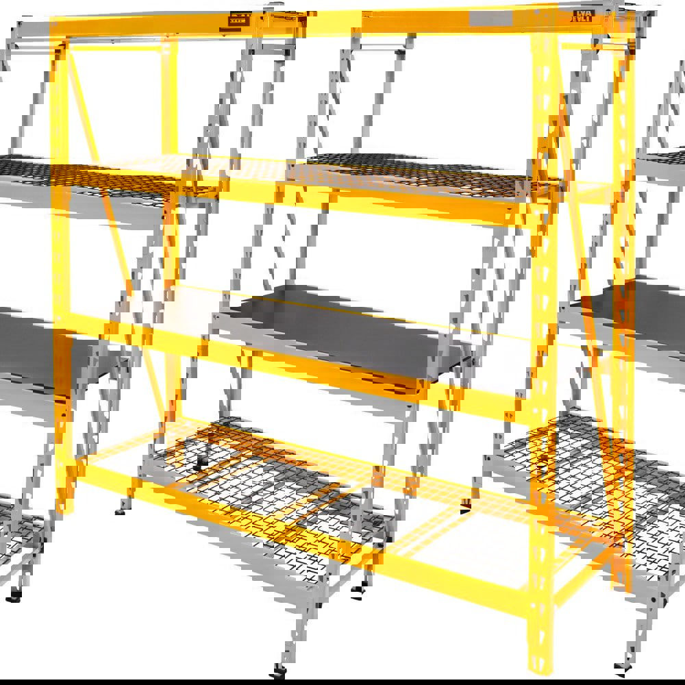 Steel Shelving; Adjustment Type: Adjustable; Slots ; Boltless: No ; Shelf Capacity: 2500lb ; Mount Type: Back Mount; Plate Mount; Screw-in ; Assembled: No ; Overall Height: 72in