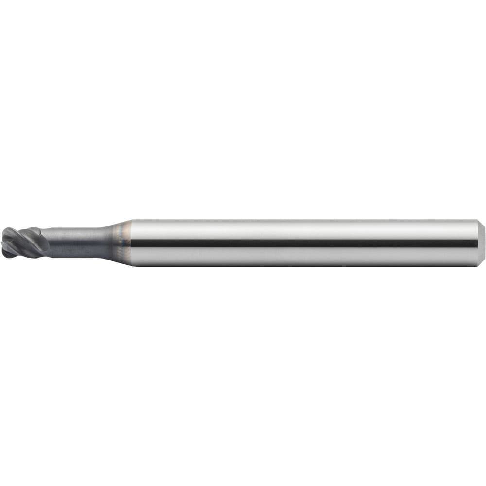 Corner Radius & Corner Chamfer End Mills; Mill Diameter (Decimal Inch): 0.1575 ; Mill Diameter (mm): 4.00 ; Number Of Flutes: 4 ; Length of Cut (mm): 4.00 ; Single Or Double End: Single ; End Mill Material: Solid Carbide