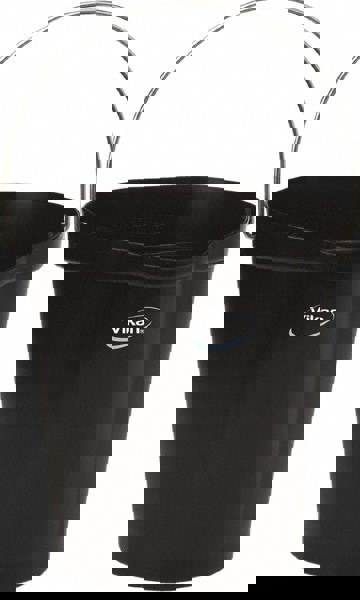 3 Gal, Polypropylene Round Black Single