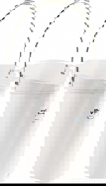 1-1/2 Gal, Polypropylene Round White Sin