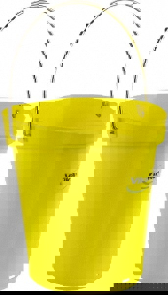 1-1/2 Gal, Polypropylene Round Yellow Single Pail with Pour Spout