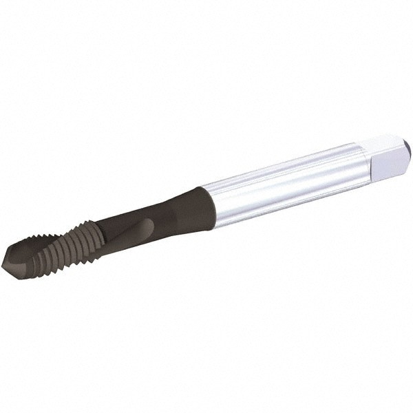 Spiral Point Tap: 3/8-24, UNF, 3 Flutes, Plug, 3B, Vanadium High Speed Steel, TiN/CrC/C Finish