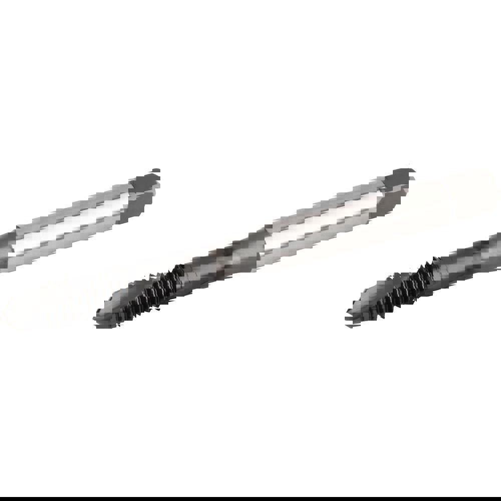 Spiral Flute Tap: #8-32 UNC, 2 Flutes, Plug, 2B Class of Fit, High Speed Steel, TiN/CrC/C Coated