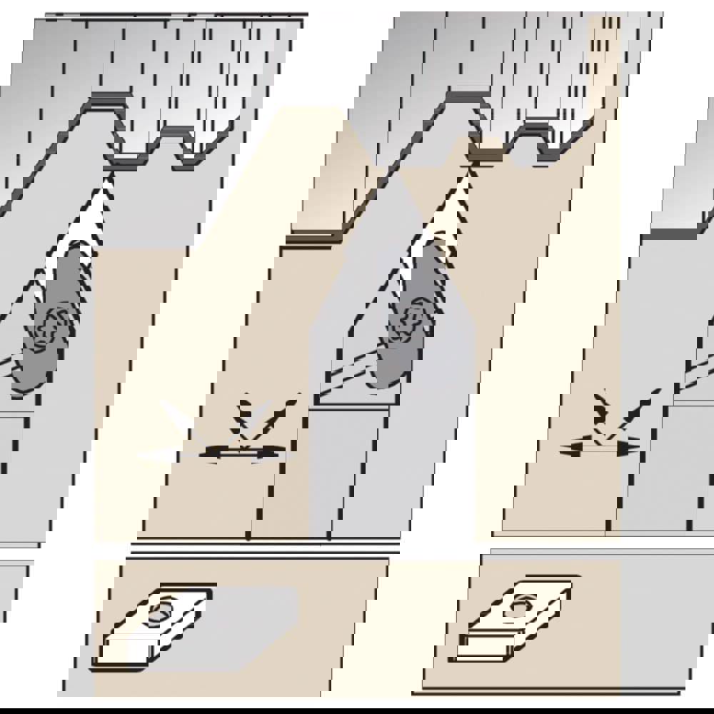 Indexable Turning Toolholders; Toolholder Style: DDPNN ; Hand of Holder: Neutral ; Lead Angle: 62.500 ; Insert Compatibility: DN..43. ; Insert Holding Method: Clamp ; Shank Width (Inch): 1