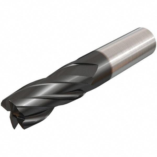 Corner Chamfer End Mill: 12 mm Dia, 25 mm LOC, 4 Flutes, 0.25 mm Chamfer Width, Solid Carbide