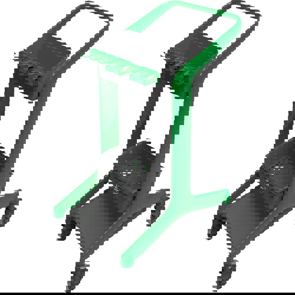 Janitor Carts & Caddies; Material: Polypropylene; Stainless Steel; Brass; TPE Rubber ; Cart Material: Polypropylene; Stainless Steel; Metal ; Depth (Inch): 30-45/64 ; Load Capacity: 70lb ; Load Capacity (Lb. - 3 Decimals): 70.000 ; Color: Green; Green