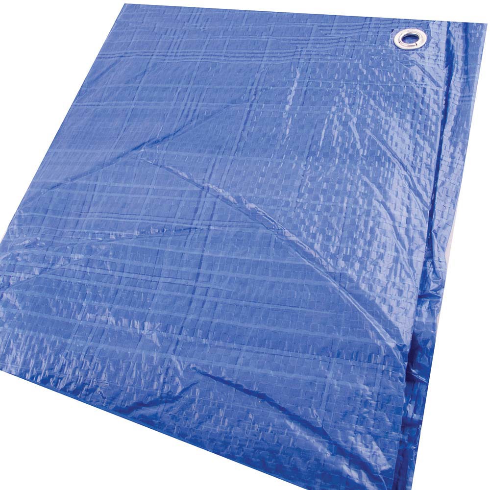 Tarp/Dust Cover: Blue, Polyethylene, 50' Long x 30' Wide