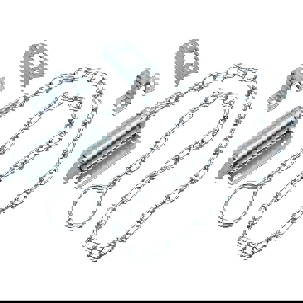 Chain Bolt; Type: Chain Bolt ; Length (Inch): 3-1/2 ; Width (Inch): 1/2 ; Material: Steel ; Finish Coating: Zinc
