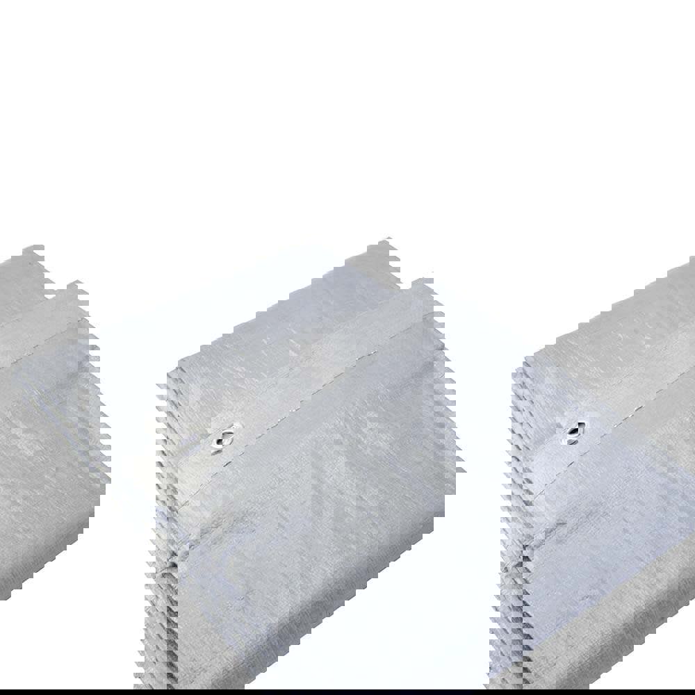 Tarp/Dust Cover: Silver, Polyethylene, 10' Long x 8' Wide