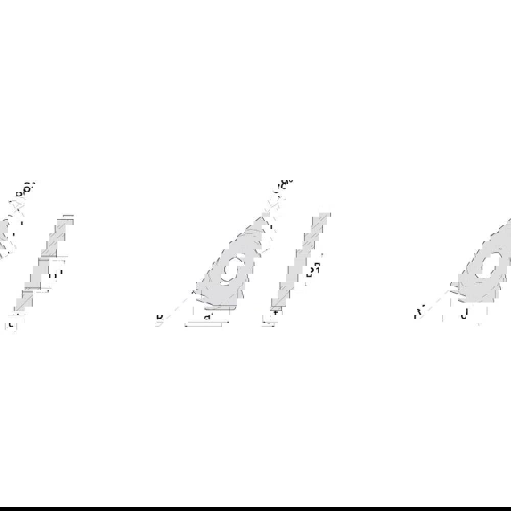 Turning Insert: WNGA432T7-WZ AB2010, Ceramic