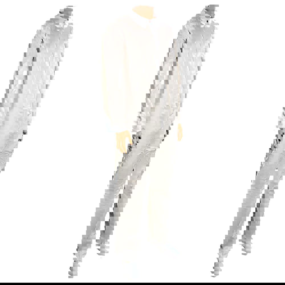 Disposable Coveralls: Size X-Large, Polypropylene, Zipper Closure