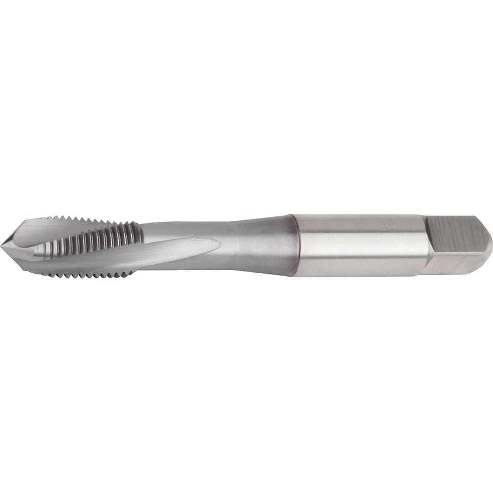 Spiral Flute Tap: #10-32 UNF, 3 Flutes, Plug, 2B Class of Fit, Powdered Metal, Nitride/Oxide Coated
