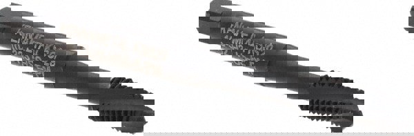 Spiral Flute Tap: #10-32, UNF, 3 Flute, Plug, 2B Class of Fit, Vanadium High Speed Steel, Oxide Finish