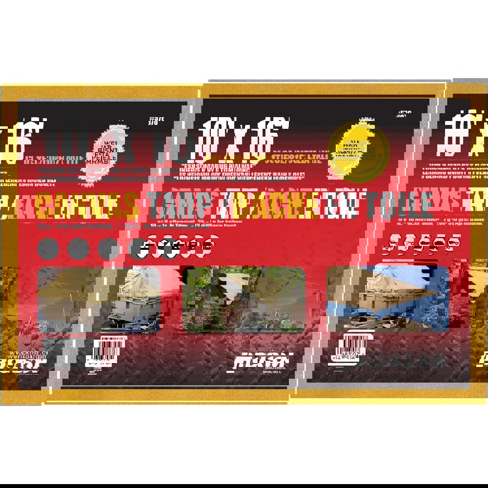 Tarp/Dust Cover: Beige, Canvas, 16' Long x 10' Wide