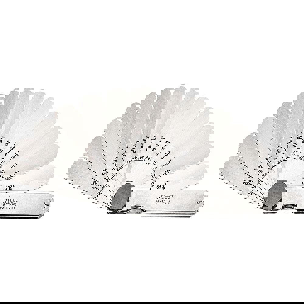 13 Piece, 0.03 to 0.5mm Parallel Feeler Gage Set