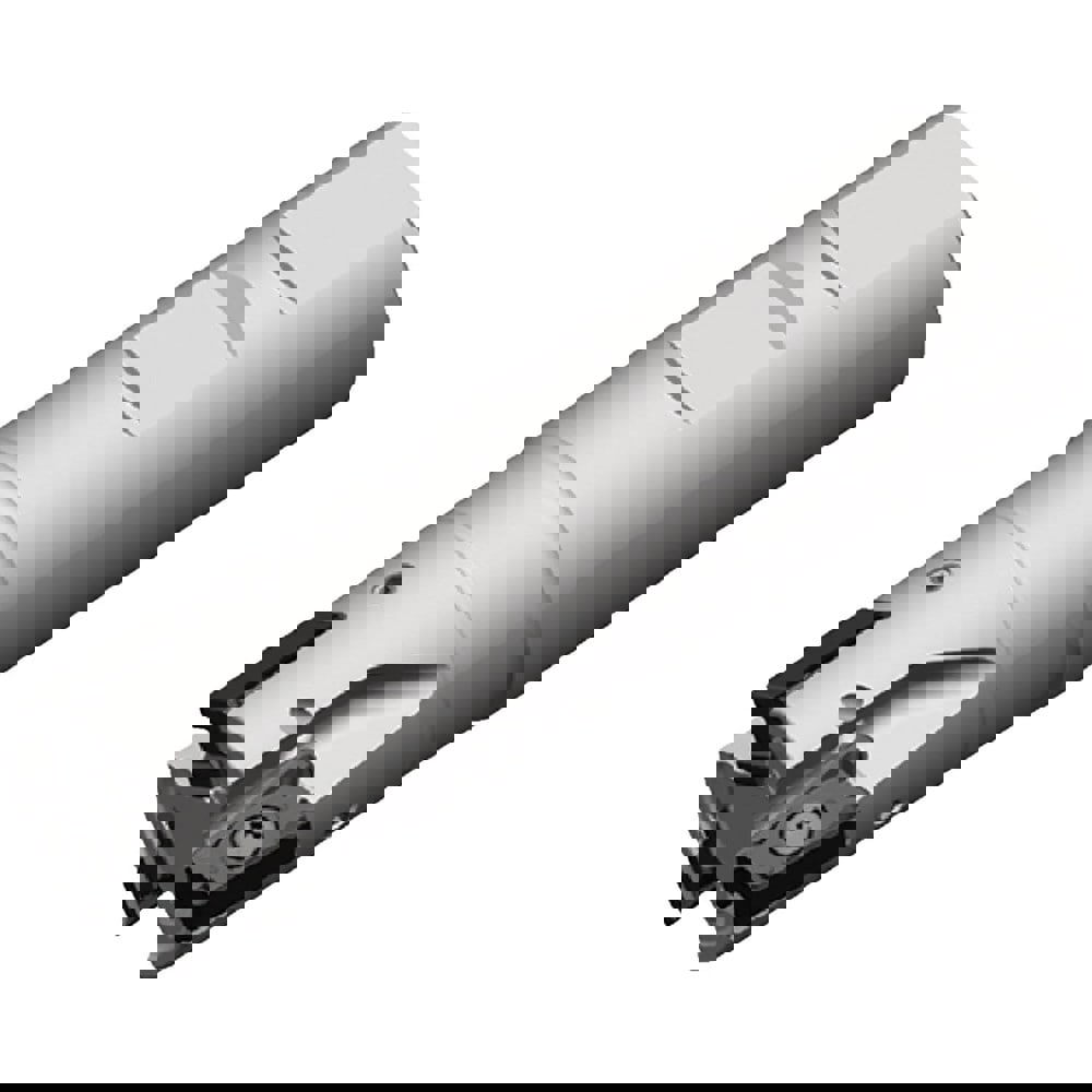 Indexable Square-Shoulder End Mills; Maximum Depth of Cut (mm): 50.00 ; Cutter Style: VSM ; Shank Type: Weldon Flat ; Shank Diameter (mm): 32.0000 ; Insert Holding Method: Screw ; Maximum Ramping Angle: 00