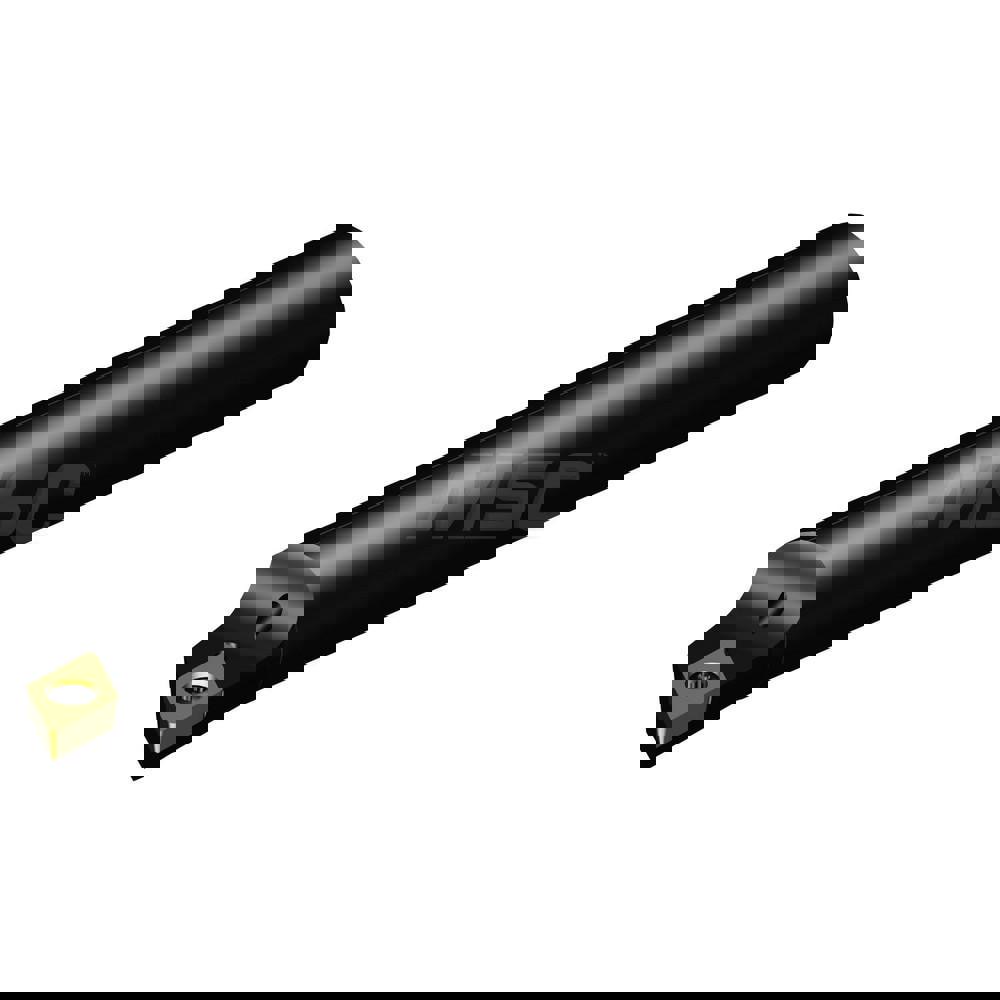 Indexable Boring Bar: A12M-SDXCR3-R, 25.00 mm Min Bore, Right Hand, 19.05 mm Shank Dia, 0 deg Lead, Steel
