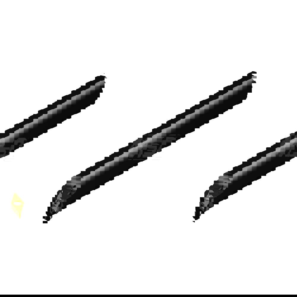 Indexable Boring Bar: A16T-SVQBR3-D, 33.00 mm Min Bore, Right Hand, 25.40 mm Shank Dia, 0 deg Lead, Steel