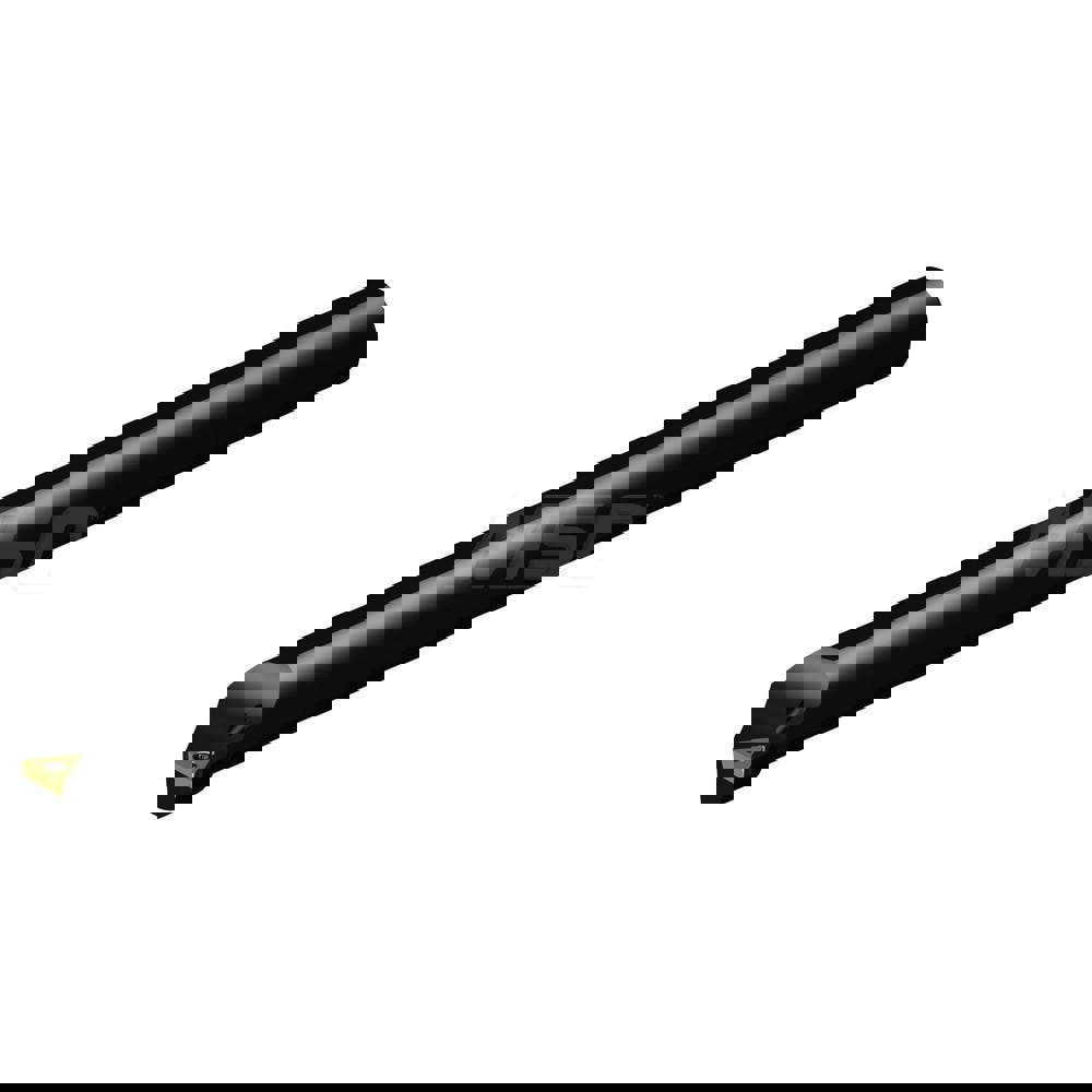 Indexable Boring Bar: A12S-STFCR2-B1, 23.60 mm Min Bore, Right Hand, 19.05 mm Shank Dia, 0 deg Lead, Steel