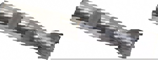 Square End Mill: 7/16'' Dia, 13/16'' LOC, 3/8'' Shank Dia, 2-1/2'' OAL, 2 Flutes, Vanadium High Speed Steel