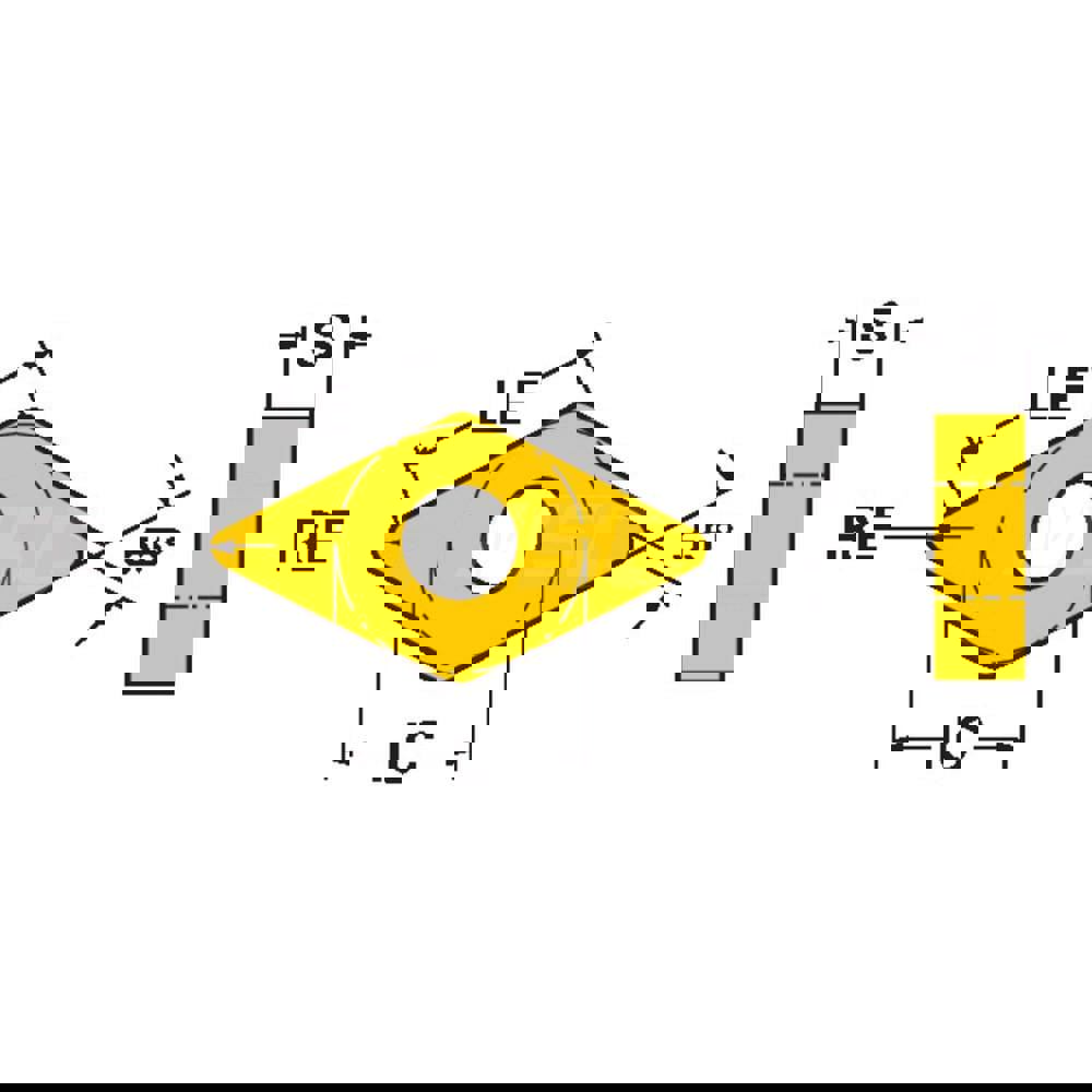 Turning Insert: DNMX432-WF 1525, Cermet