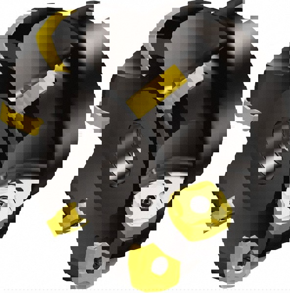 63.5mm Cut Dia, 19.05mm Arbor Hole, 6mm Max Depth of Cut, 65&deg; Indexable Chamfer & Angle Face Mill