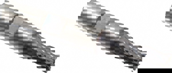 Square End Mill: 9/32'' Dia, 11/16'' LOC, 3/8'' Shank Dia, 2-1/2'' OAL, 4 Flutes, Vanadium High Speed Steel