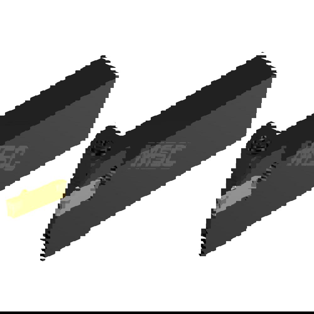 Indexable Grooving-Cutoff Toolholder: RF123G040-12B, 3 to 4 mm Groove Width, 10.16 mm Max Depth of Cut, Right Hand