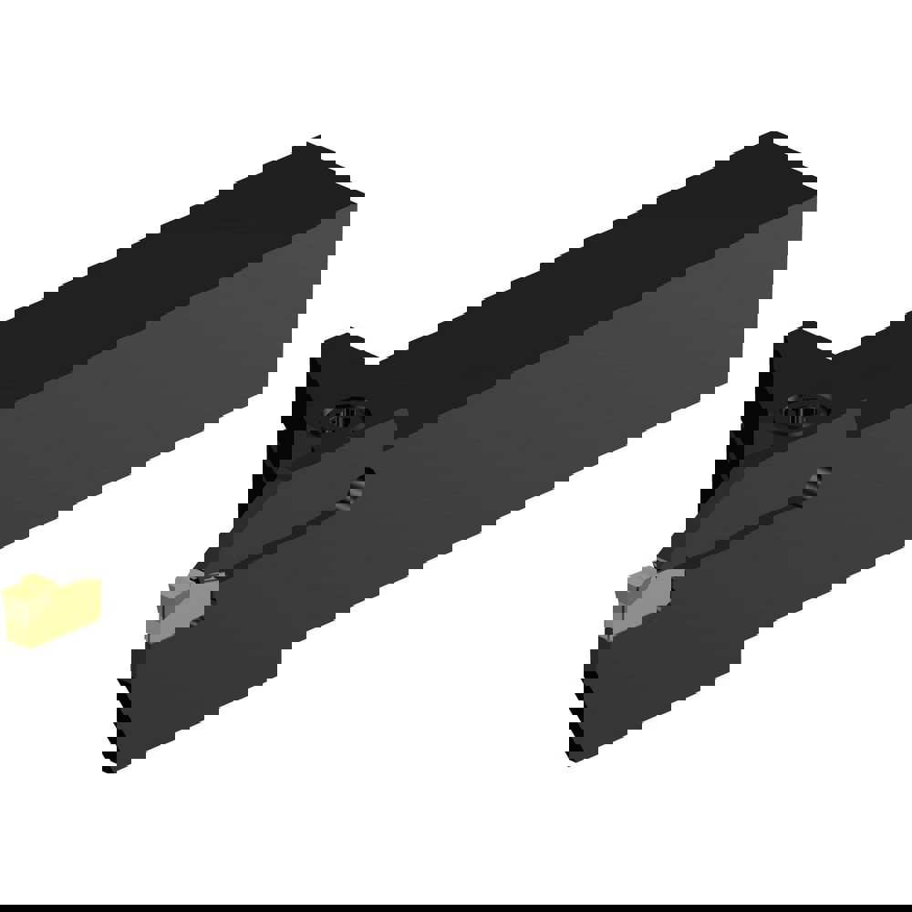 Indexable Grooving-Cutoff Toolholder: RF151.23-16-40, 3.96 to 6 mm Groove Width, 24.89 mm Max Depth of Cut, Right Hand