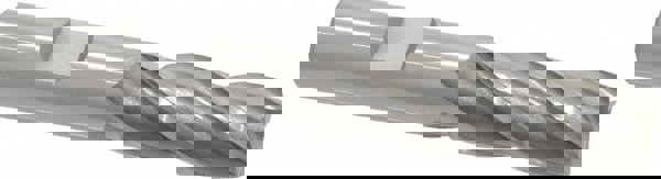 Square End Mill: 17/32'' Dia, 1-3/8'' LOC, 1/2'' Shank Dia, 3-3/8'' OAL, 4 Flutes, Vanadium High Speed Steel