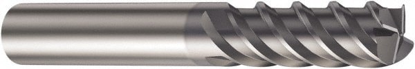 Roughing End Mill: 6.00 mm Dia, 4 Flute, Coarse Pitch, 0.75 mm Corner Radius, Single End, Solid Carbide