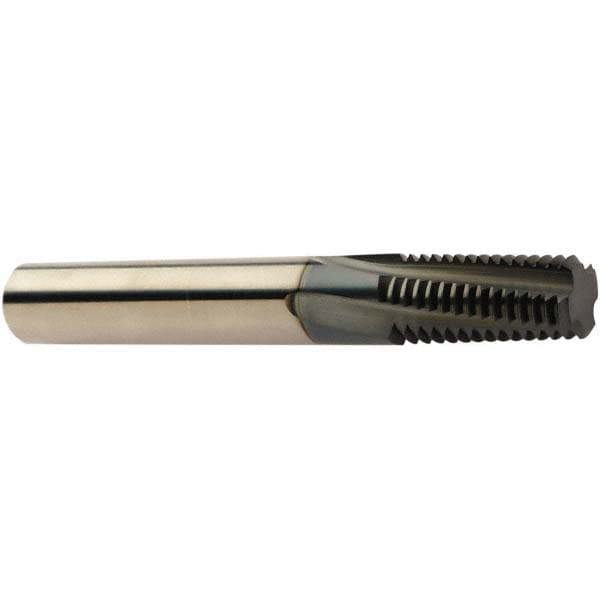 Helical Flute Thread Mill: M8x0.75, Internal, 3 Flute, 6.00 mm Shank Dia, Solid Carbide