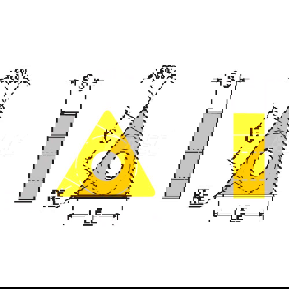 Turning Insert: TNMX331-WF 1525, Carbide