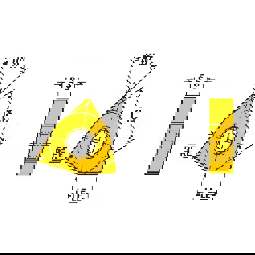 Turning Insert: WNMG331-WF 1525, Carbide