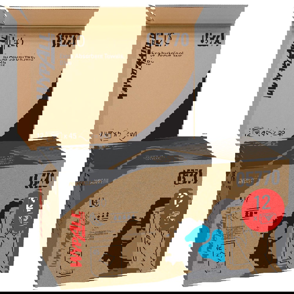 PowerClean L40 Extra Absorbent Towels, Quarterfold, Limited Use Towels, White