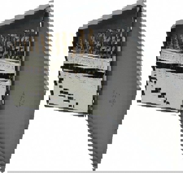 Drill Bit Set: Jobber Length Drill Bits, 13 Pc, 135 &deg;, Cobalt