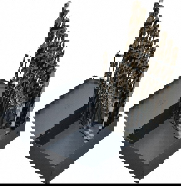 Drill Bit Set: Jobber Length Drill Bits, 15 Pc, 135 &deg;, Cobalt