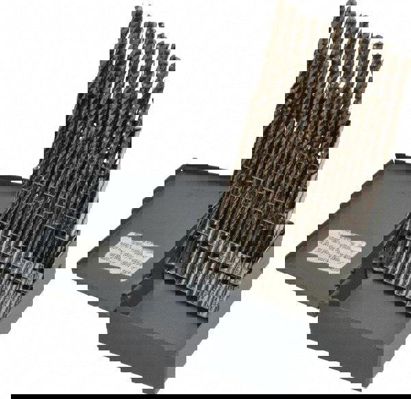 Drill Bit Set: Jobber Length Drill Bits, 60 Pc, 135 &deg;, Cobalt