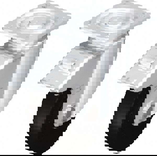 Swivel Top Plate Caster: Solid Rubber, 5