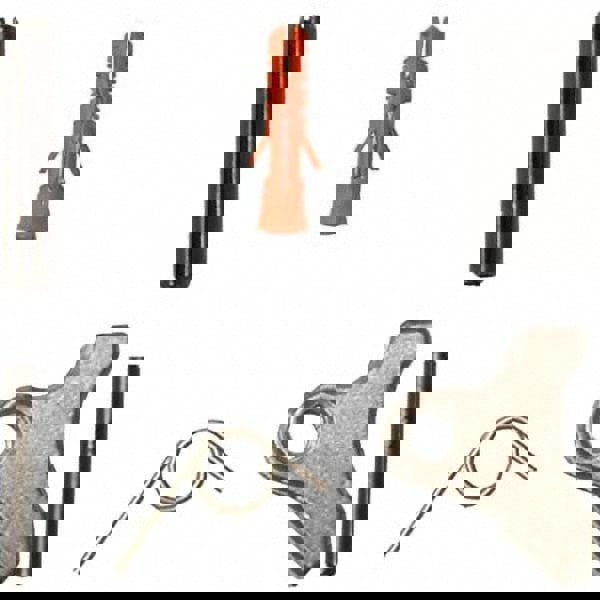 Lifting Aid Accessories; Type: Repair Kit ; For Use With: Clevis, Eye & Swivel Self Locking Hooks ; Additional Information: (2) Drive Pins; Pivot Pin; Spring Alignment Insert (9/32 & 3/8 Kits Only); Trigger; Trigger Spring