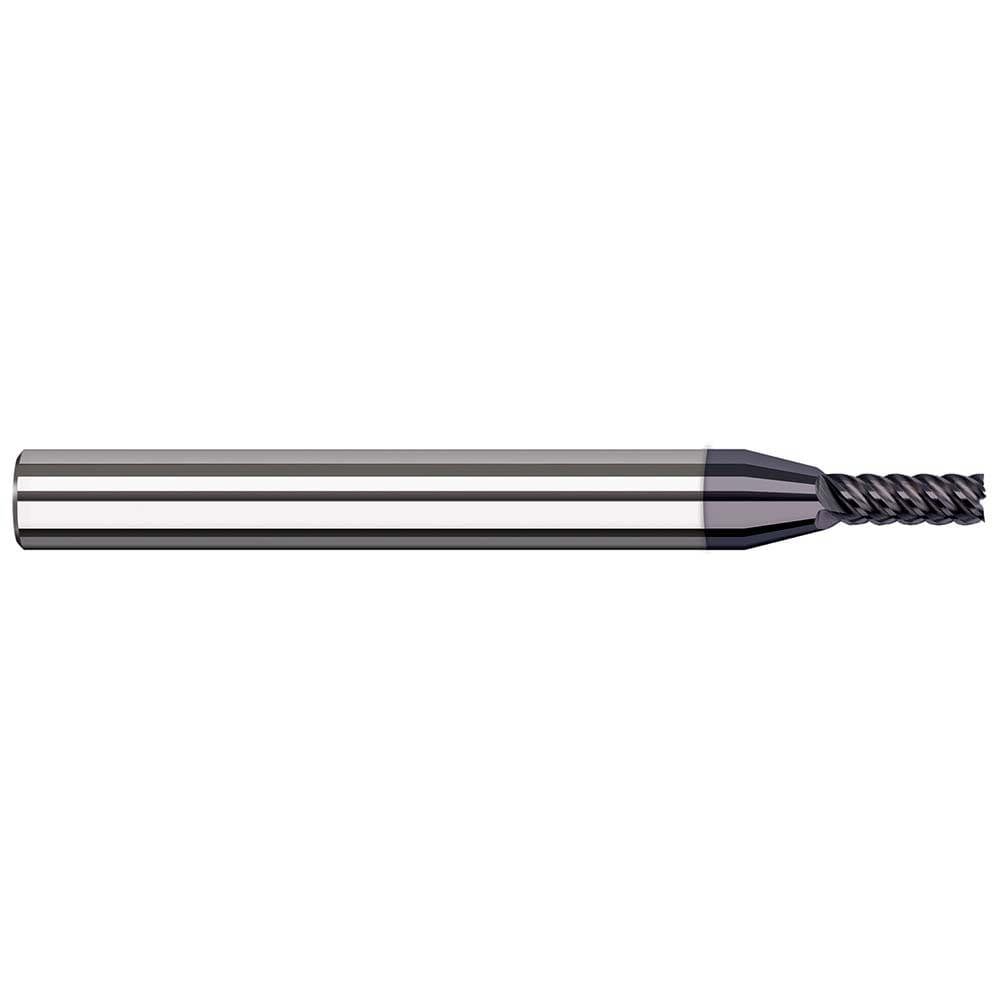 Square End Mill: 7/64'' Dia, 0.327'' LOC, 1/8'' Shank Dia, 1-1/2'' OAL, 7 Flutes, Solid Carbide