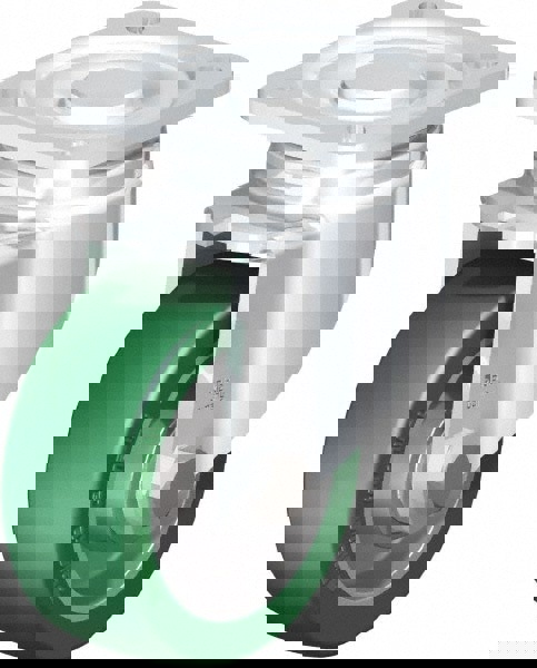 Swivel Top Plate Caster: Polyurethane-Elastomer Blickle Softhane, 4