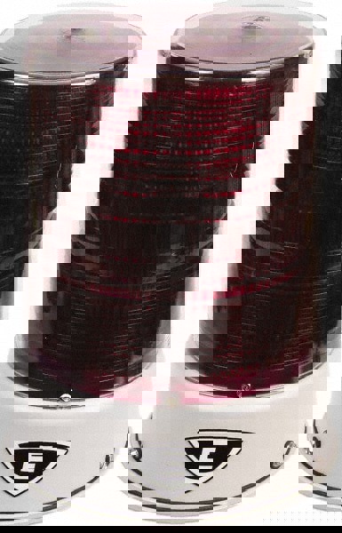 Flashing & Steady Light: Magenta, Pipe Mount, 120VAC