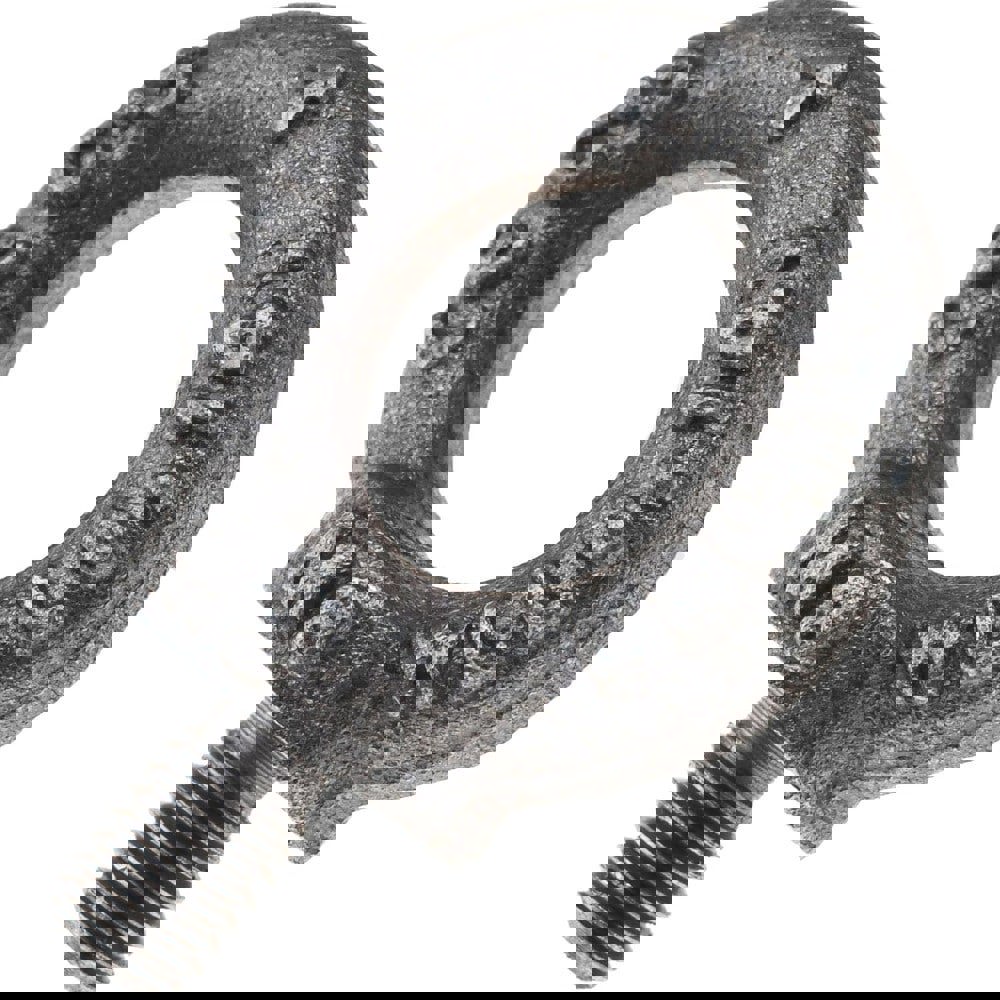 Fixed Lifting Eye Bolt: With Shoulder, M8 x 1.25 Thread, Grade 1015 Steel