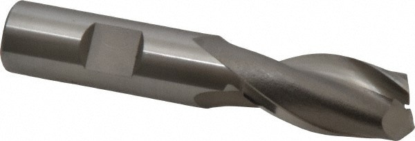 Square End Mill: 1-5/16'' LOC, 5/8'' Shank Dia, 3-7/16'' OAL, 2 Flutes, Cobalt