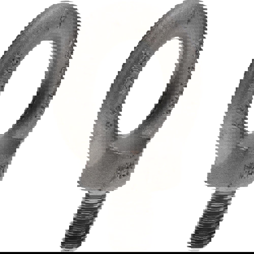 Fixed Lifting Eye Bolt: With Shoulder, M30 x 3.50 Thread, Grade 1015 Steel