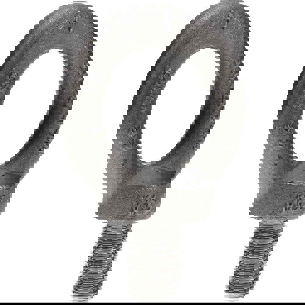 Fixed Lifting Eye Bolt: With Shoulder, M36 x 4.00 Thread, Grade 1015 Steel