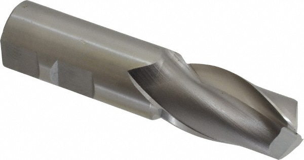 Square End Mill: 0.8661'' Dia, 1-1/2'' LOC, 7/8'' Shank Dia, 3-3/4'' OAL, 2 Flutes, Cobalt
